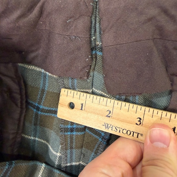 Vintage Brooks Brothers Mens 34x30 Plaid Dress Pants Brown Cuffed Wool Trousers - Picture 7 of 10
